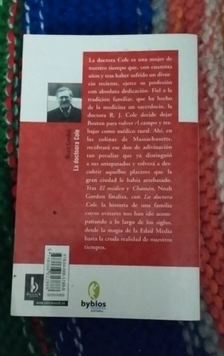 Libro "La doctora Cole" - Noah Gordon (Ed. Byblos)