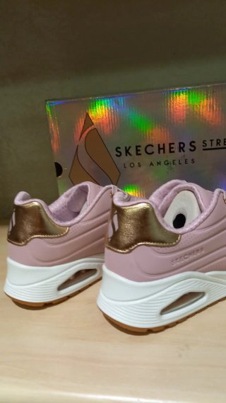 Skechers Donna Rosa Oro Tg 37