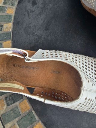 Sandalias cuña Rockport blancas