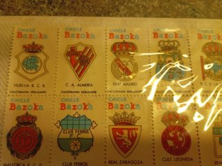 Cromos Fútbol Antiguos Chicle Bazoka