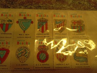 Cromos Fútbol Antiguos Chicle Bazoka