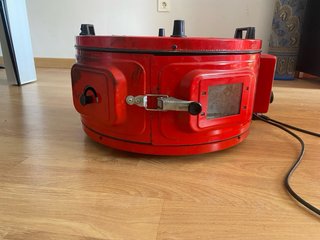 Horno Eléctrico Rojo con Bandeja