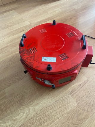 Horno Eléctrico Rojo con Bandeja