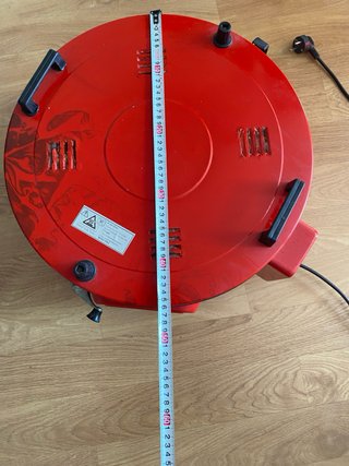 Horno Eléctrico Rojo con Bandeja