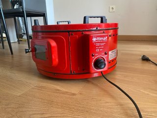 Horno Eléctrico Rojo con Bandeja