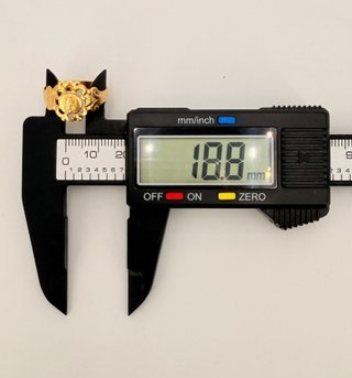 Anillo Virgen de oro de 18k, 2.71 g, T-19.