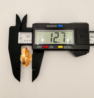 Anillo Virgen de oro de 18k, 2.71 g, T-19.