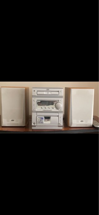Minicadena JVC Plata y Madera