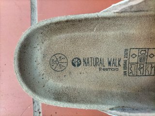 Sandalias Natural Walk Beige Hebillas