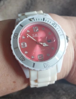 Reloj S&D Blanco y Rosa