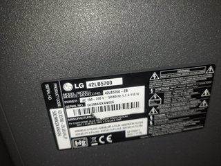 Televisor LG Negro 42”