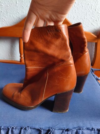 Botines Wonders Piel Marrón Talla 35