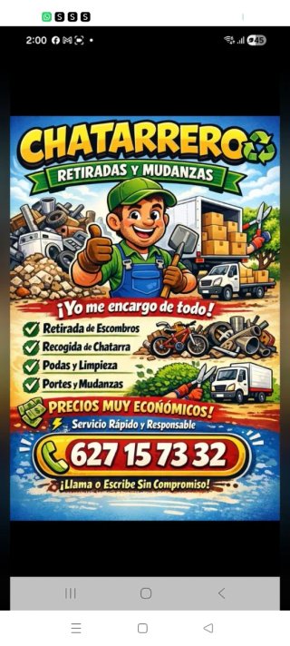 Chatarreria Retirada de escombros y mudanzas