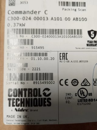 6 Variadores de Frecuencia Control Techniques