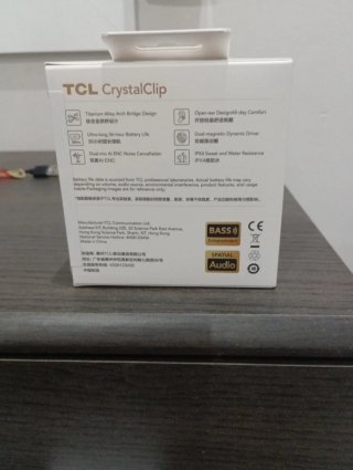 Auriculares Inalámbricos TCL CrystalClip Beige