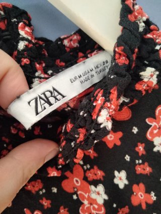 Vestido largo Zara estampado floral