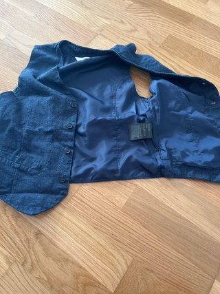 Chaleco H&M Azul Talla 11-12 Años