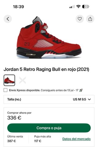 Jordan 5 Raging Bull