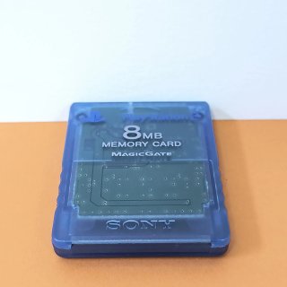 MEMORY CARD SONY PLAYSTATION 2 PS2 BLU TRASPARENTE