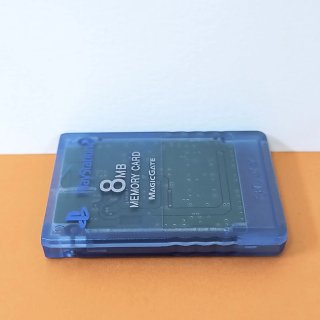MEMORY CARD SONY PLAYSTATION 2 PS2 BLU TRASPARENTE