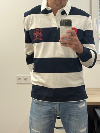 Polo de Rugby Tommy Jeans Rayas Talla L