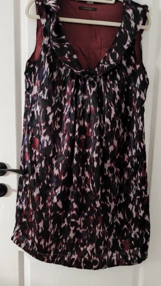 Vestido mini seda multicolor talla M