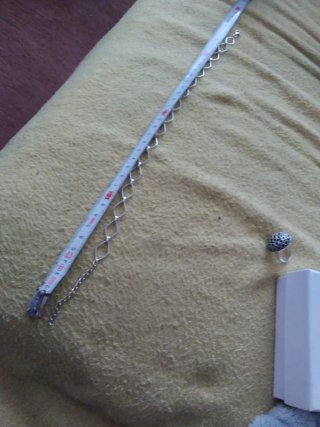 Collar de plata con eslabones romboidales