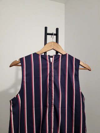 Vestido Kling rayas azul, rojo y blanco Talla M