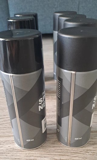 Pintura Spray Negro = 4 Mate y 3 Brillo 400ml