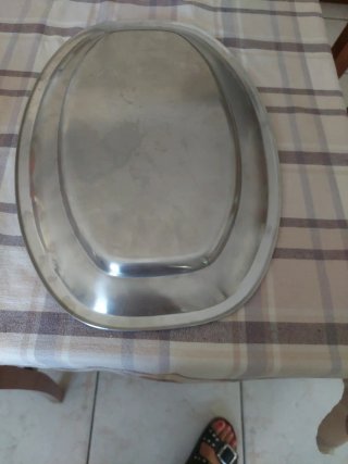 Vassoio Inox 18/8 cm 45x30 vintage
