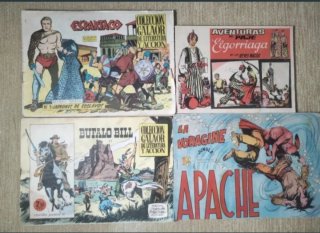 LOTE DE 100 CÓMICS ORIGINALES ANTIGUOS