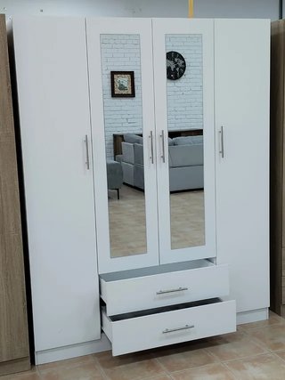 OFERTA!! Nuvo armario de 4 puertas blanco!!
