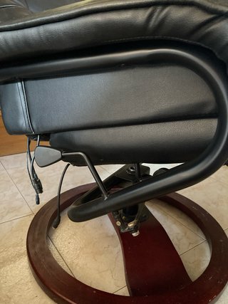 Sillón de masaje polipiel negro