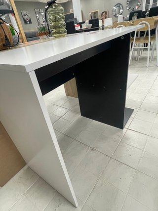 Escritorio moderno madera blanco y gris