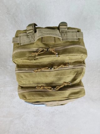 Mochila Táctica Militar Beige ideal avión gym 45L.