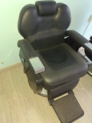 Sillón Barbería/Peluquería Negro