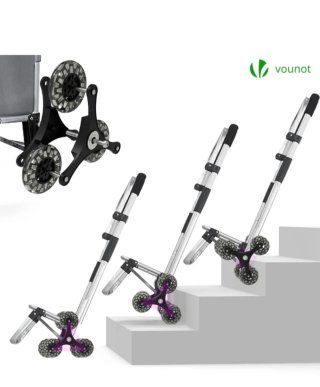 Carrito Compra Plegable Aluminio VOUNOT