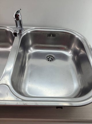 FREGADERO DOBLE DE ACERO