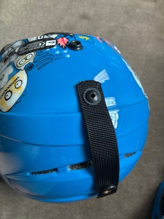 Casco+Gafas de esquí azules para niños/as