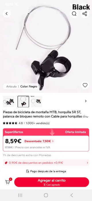 Bloqueos Horquilla BTT