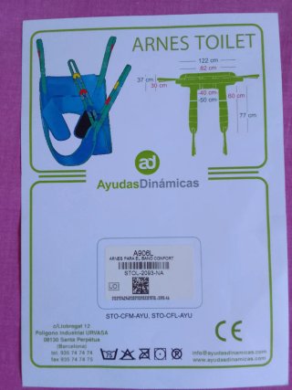 Grúa eléctrica para persona de movilidad reducida.