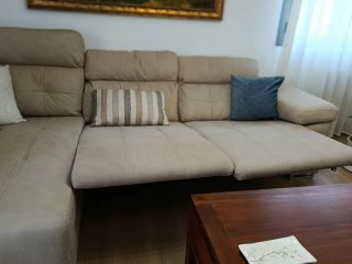Sofá chaise longue 3m reclinable motorizado