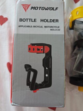 Porta Botellas Motowolf para Bici/Moto