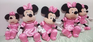 Lote 5 Peluches Minnie Mouse (3 grandes, 2 pequeño