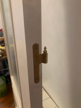 Puerta madera con cristal