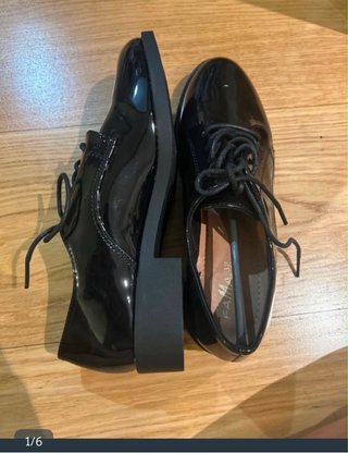 Zapatos de vestir negros sin estrenar T.37