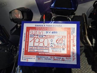 Suzuki SV 650 Azul/Plata