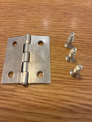 Bisagras metálicas con tornillos 52 unidades