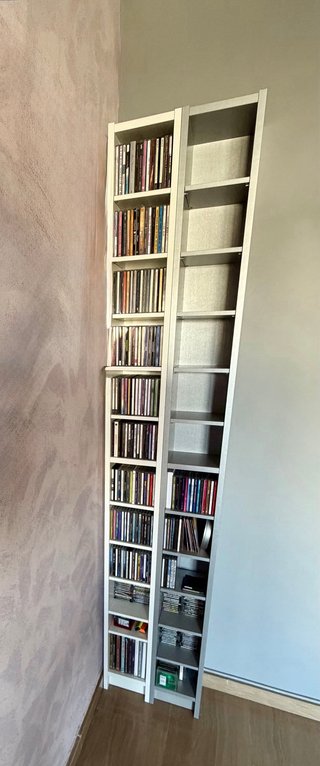 Estanterías Ikea CD Blanca y Gris