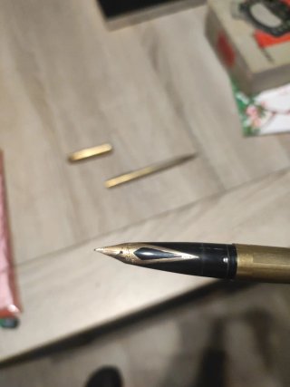 Conjunto Lapiz y Estilográfica Chapado Oro